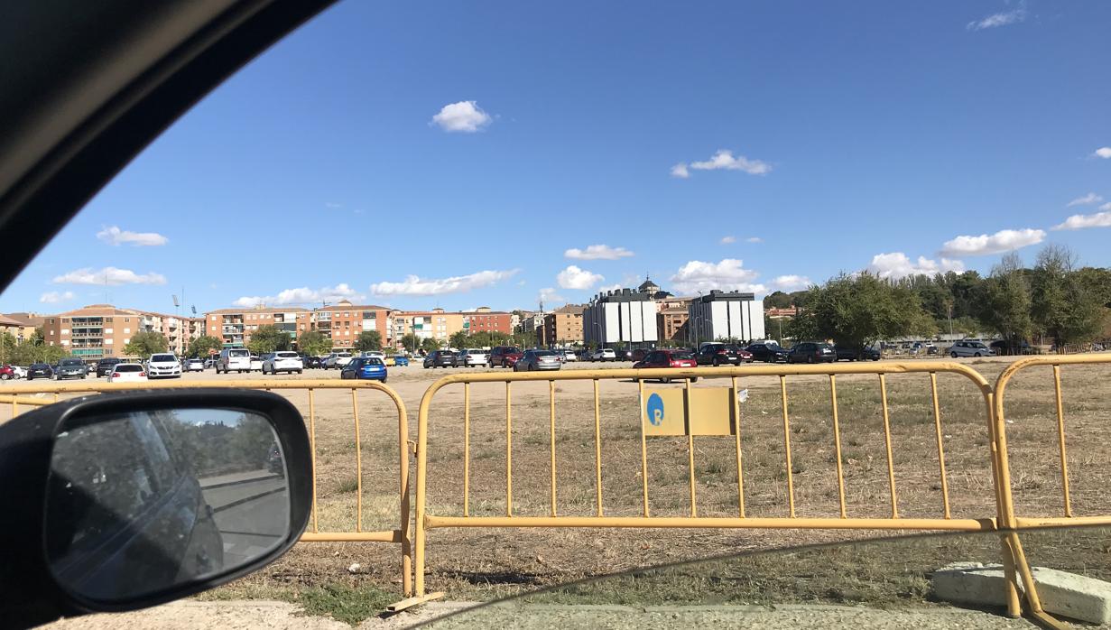 Parking de tierra de Santa Teresa este miércoles