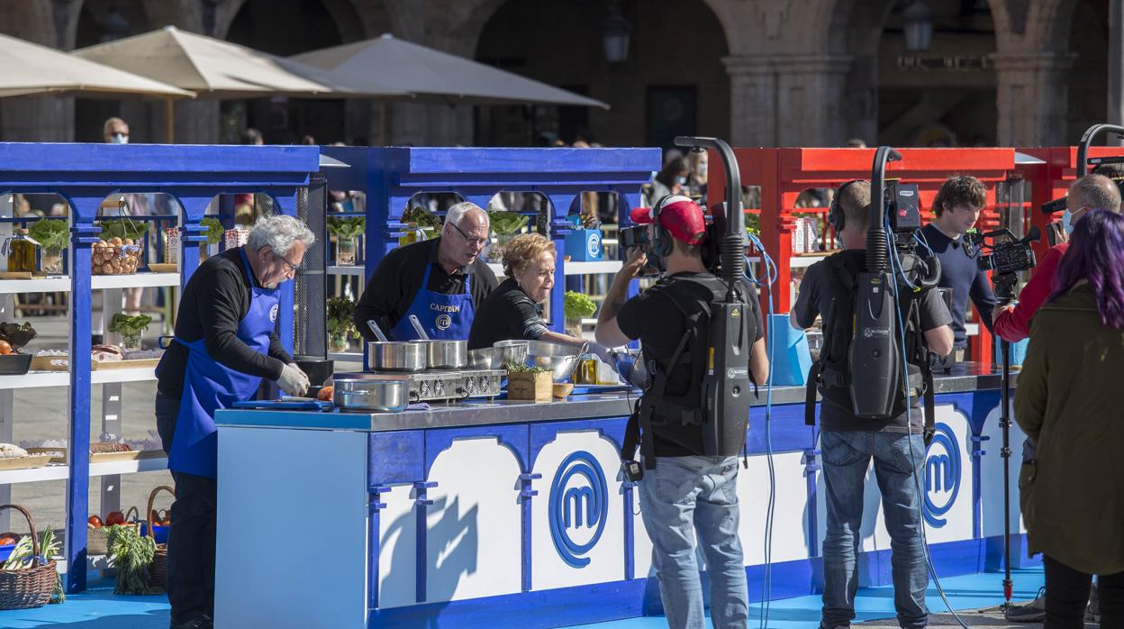 Grabación de MasterChef en la Plaza Mayor de Salamanca