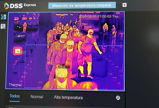 Control de temperatura en el aeropuerto