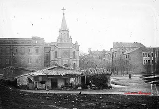 Colegio e Iglesia de Nuestra Señora de la Paz hacia 1930