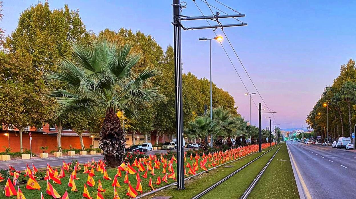 Murcia se ha levantado hoy mostrando un homenaje a la memoria de las víctimas del virus