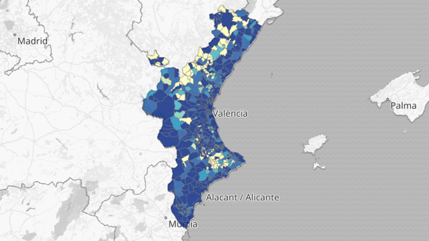 Coronavirus en Valencia: mapa y listado de todos los municipios con algún rebrote desde el fin de la desescalada