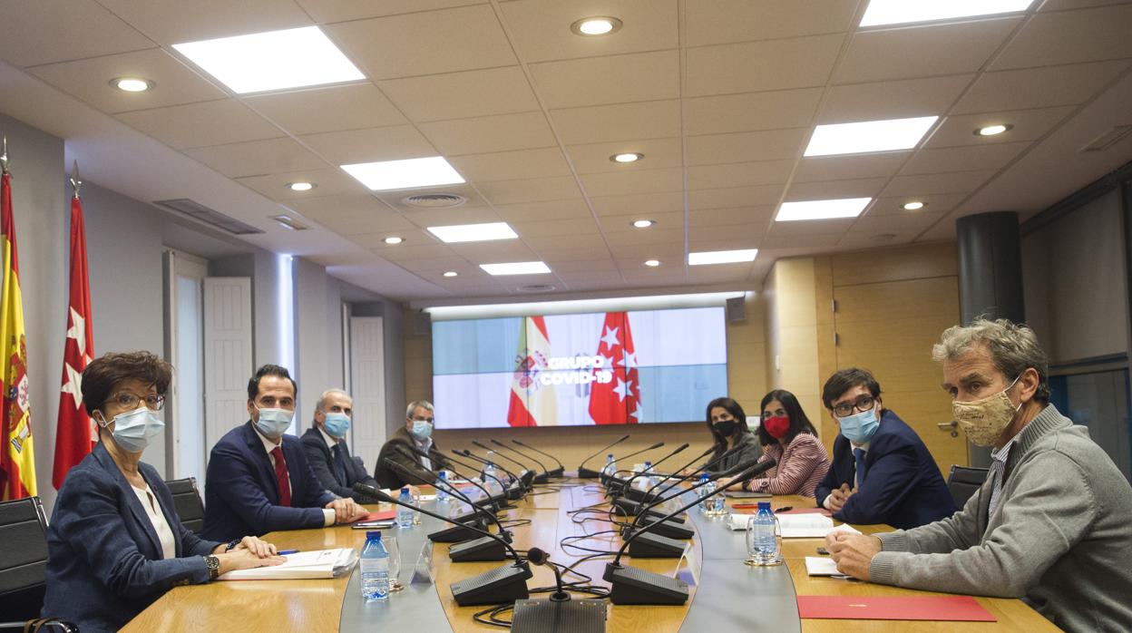 Reunión del Grupo Covid, con las autoridades sanitarias del Gobierno de España y de Madrid