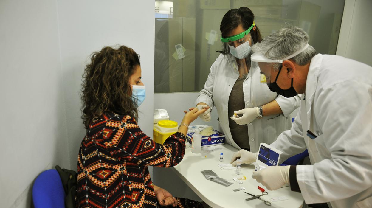 Test de cribado del coronavirus en Barbadás, Orense