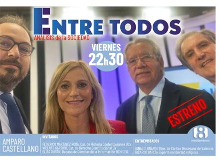 La 8 Mediterráneo estrena este viernes «Entre todos» bajo la dirección de Amparo Castellano