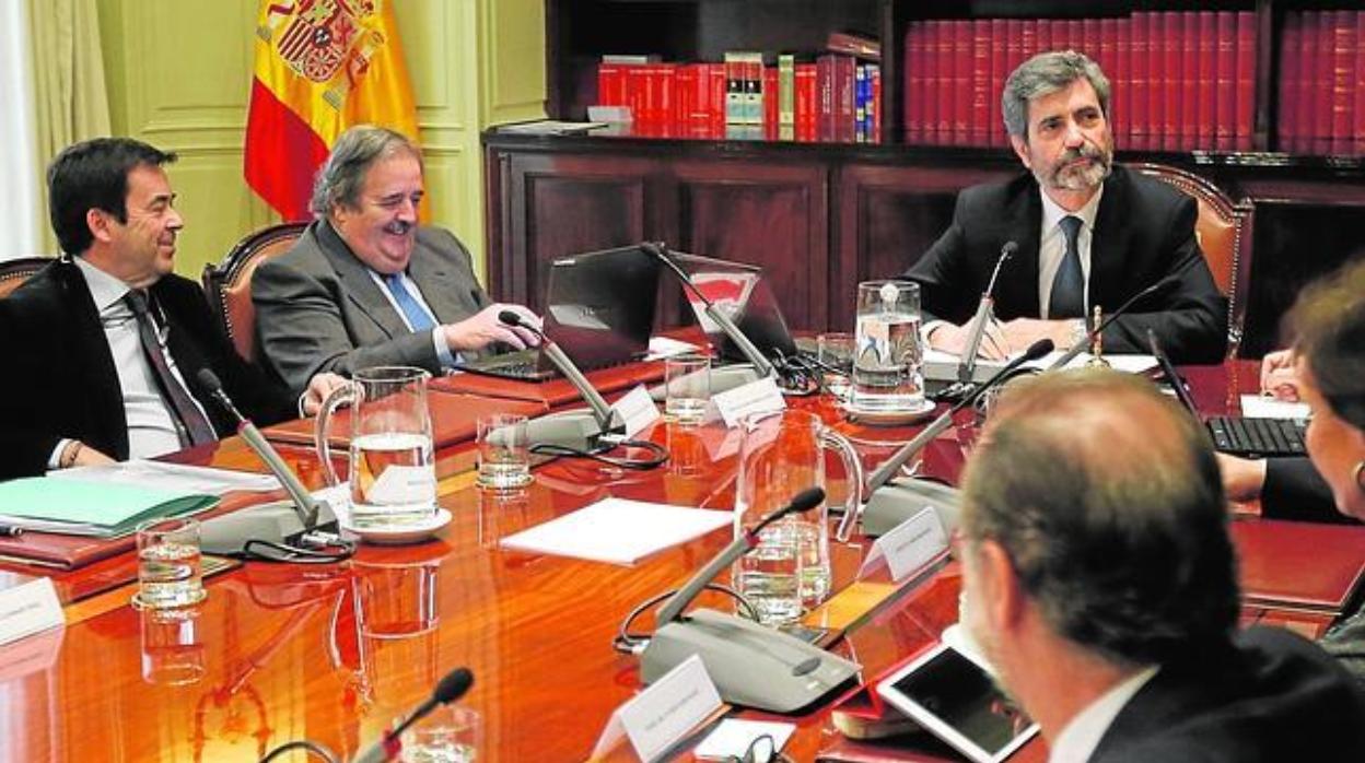 Pleno del CGPJ presidido por Carlos Lesmes