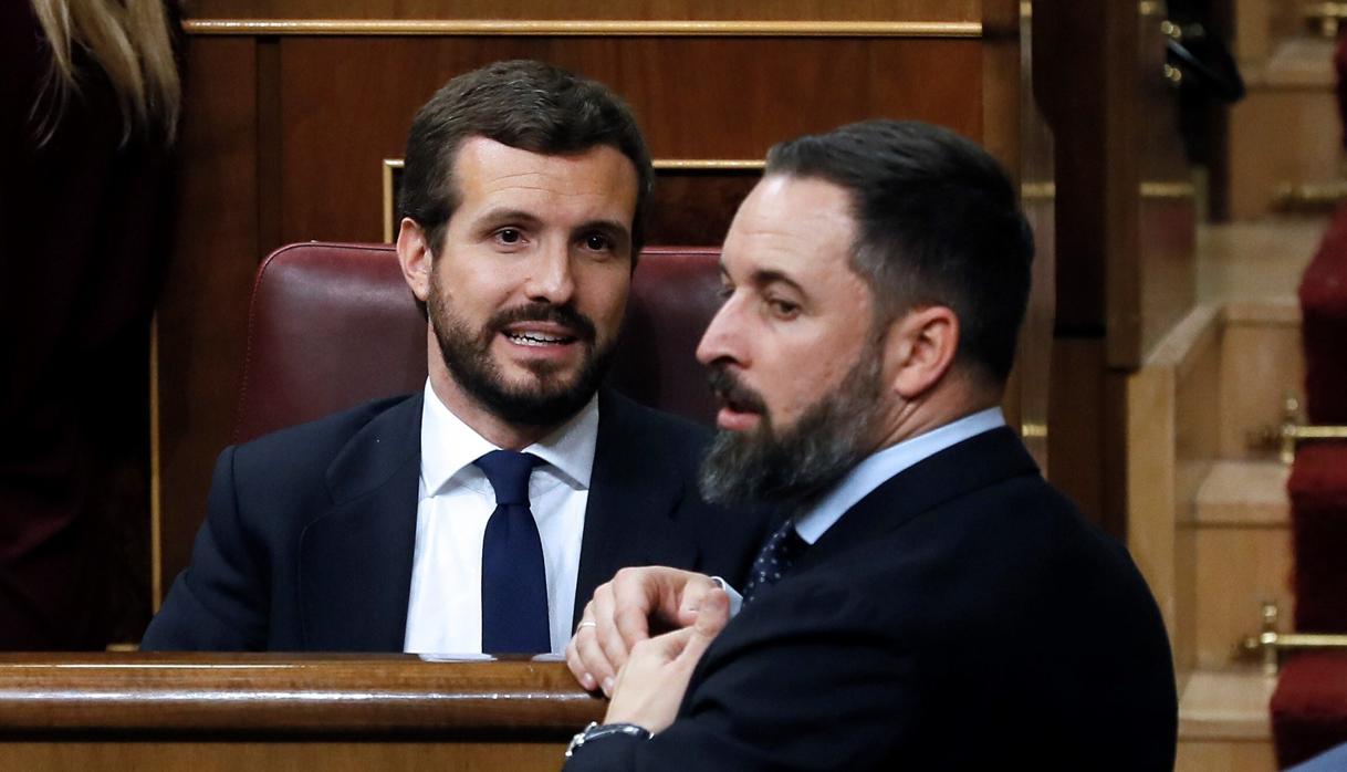 Pablo Casado y Santiago Abascal