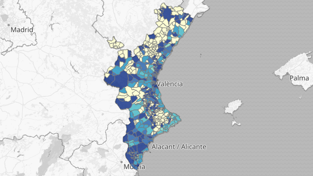 Mapa y listado de los nuevos rebrotes de coronavirus en la Comunidad Valenciana