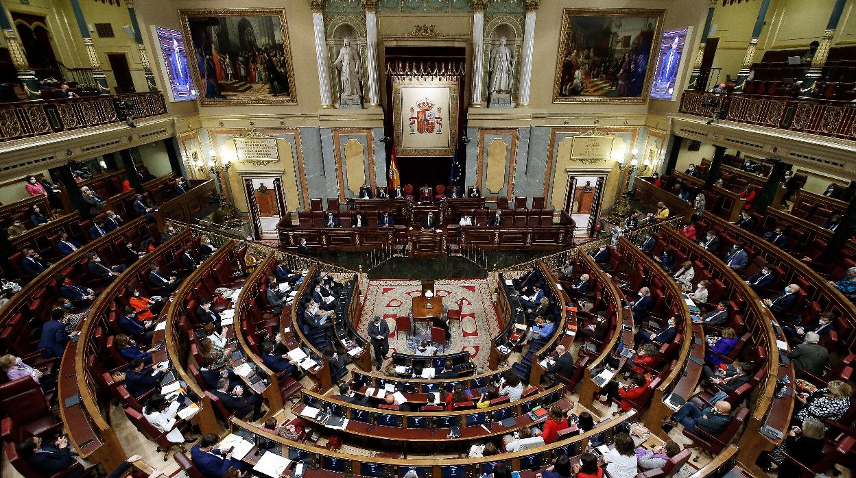 El hemiciclo del Congreso, durante la moción de censura debatida la semana pasada