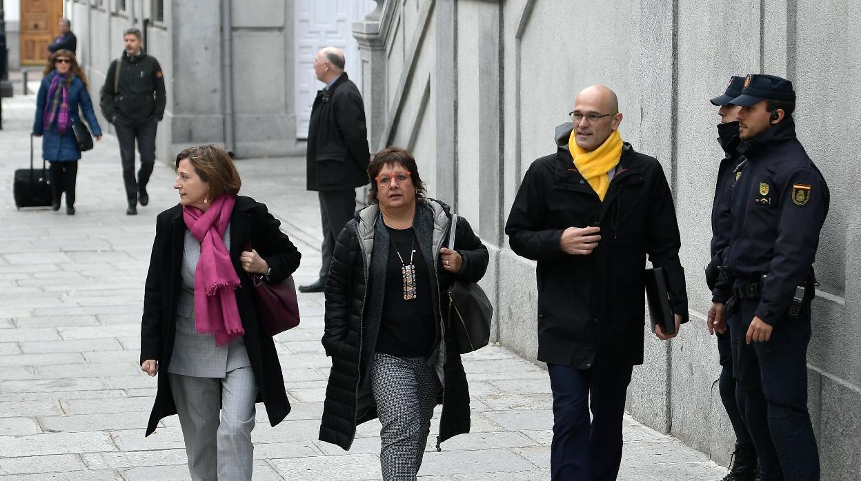 Forcadell, Bassa y Romeva, ante el Tribunal Supremo en marzo de 2018