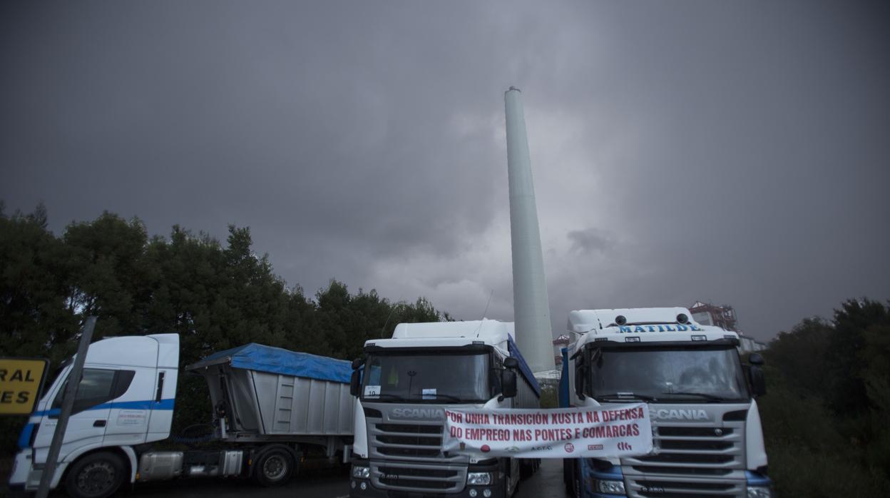 Protestas de los trabajadores en As Pontes