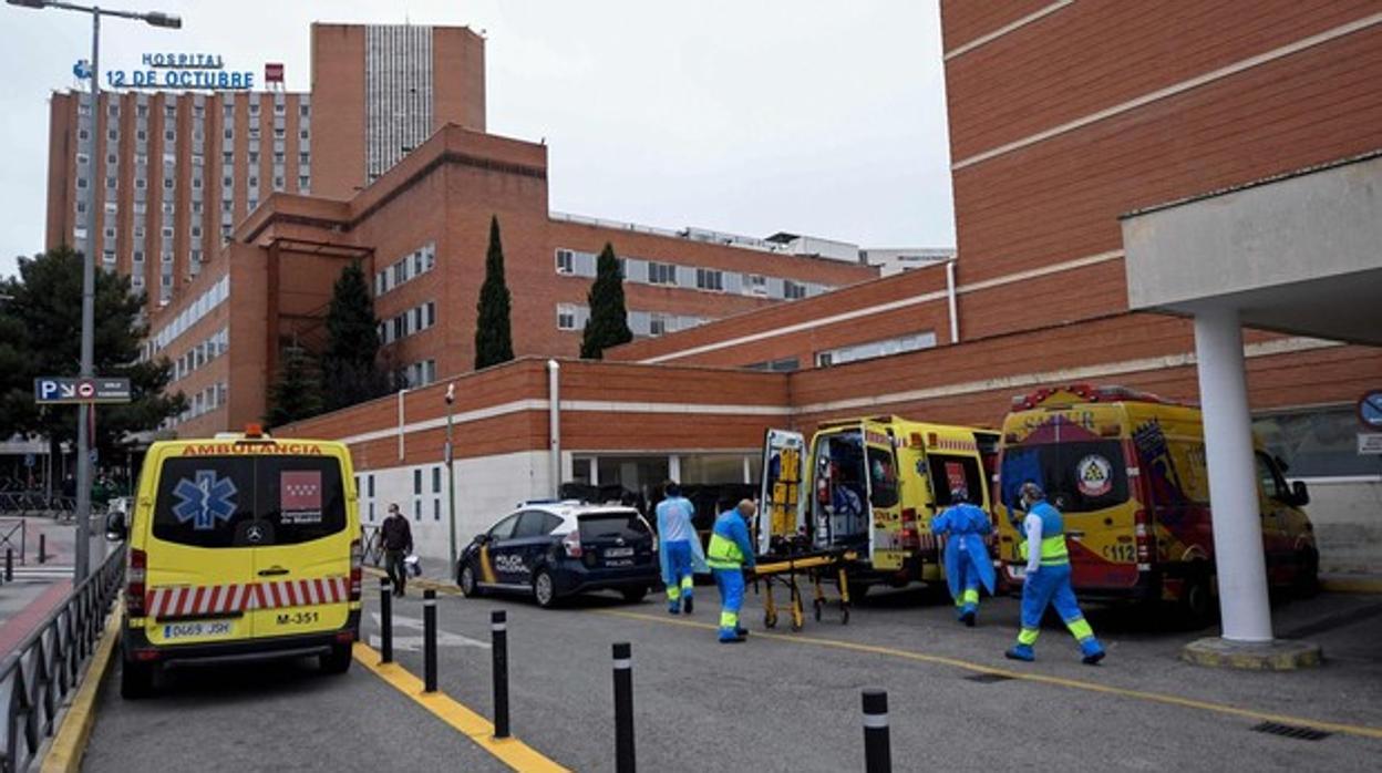 Ambulancias en el Hospital 12 de Octubre