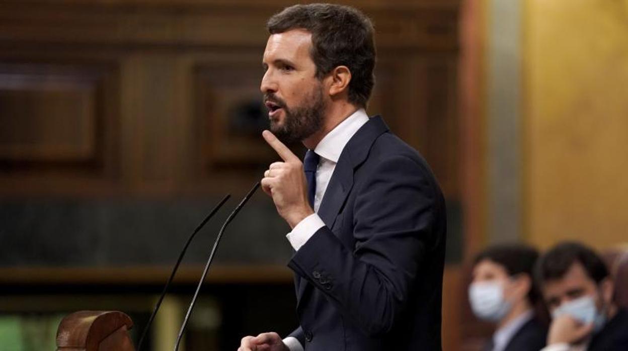 El líder del Partido Popular, Pablo Casado