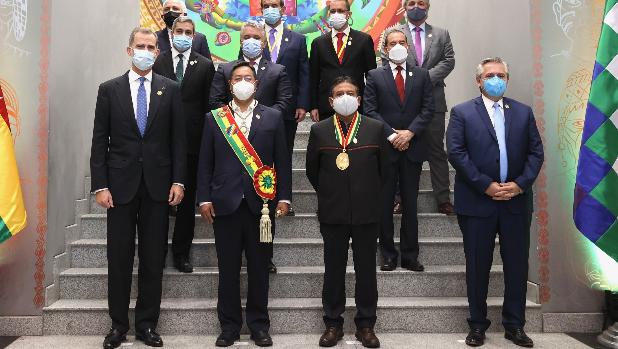 Bolivia concede al «hermano Rey Felipe VI» el lugar más destacado