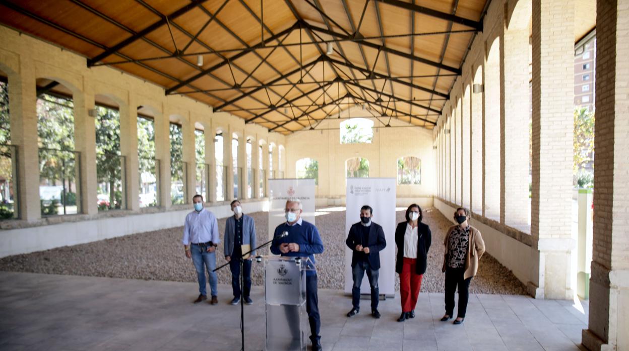 Imagen de la presentación de la nueva subsede del IVAM en el Parque Central de Valencia