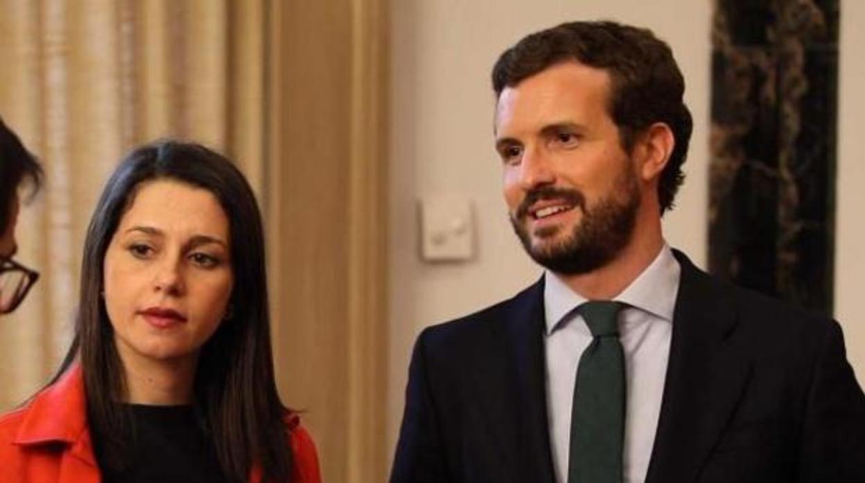 Inés Arrimadas y Pablo Casado