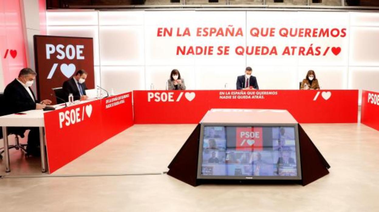 Reunión de la Ejecutiva Federal del PSOE, este lunes