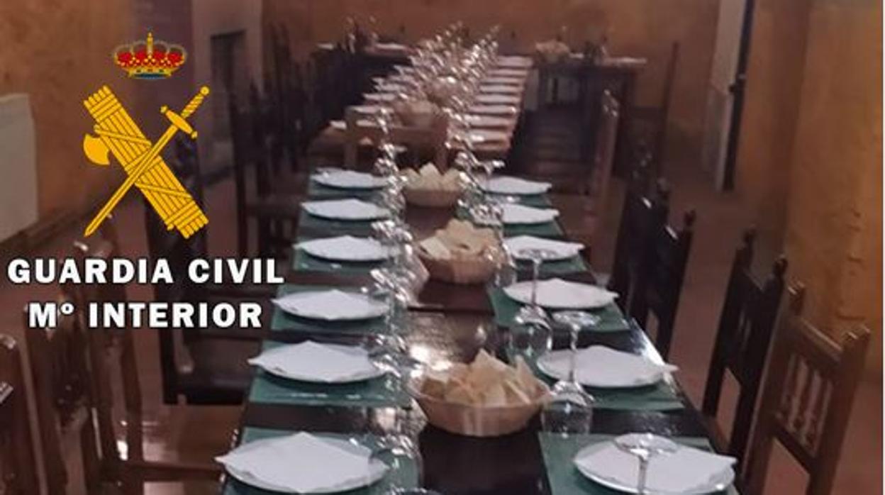 La Guardia Civil evita la celebración de un banquete para 40 comensales en una bodega de Boecillo