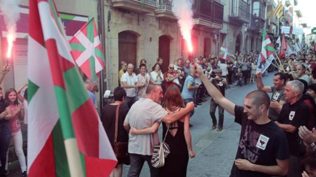 Homenaje al etarra Xabier Ugarte