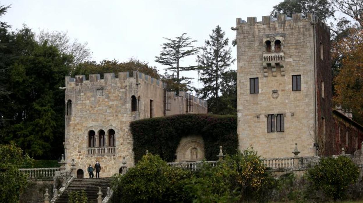 Vista de las torres del Pazo de Meirás, en el municipio coruñés de Sada