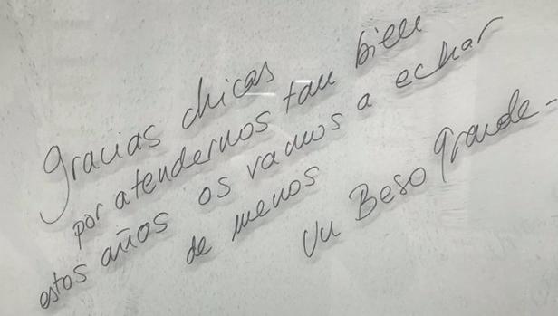 El tierno mensaje para las «chicas» del Zara del Casco