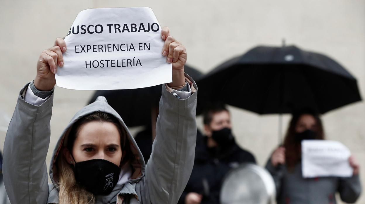 El sector de hostelería ha realizado varias protestas por las afecciones de las medidas contra el Covid en el sector.