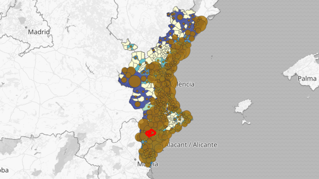 Confinamiento en Valencia: mapa y listado de los nuevos rebrotes de coronavirus en Valencia, Alicante y Castellón