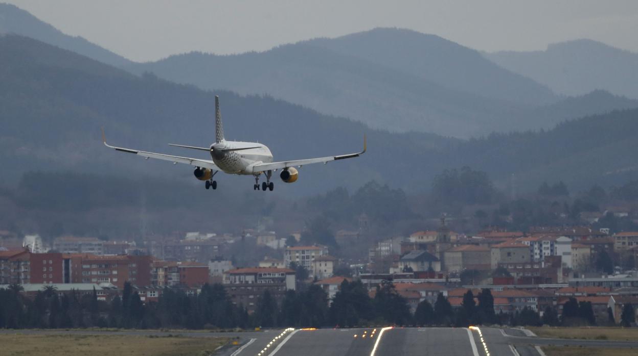 Aterrizada de un avión, en una imagen de archivo