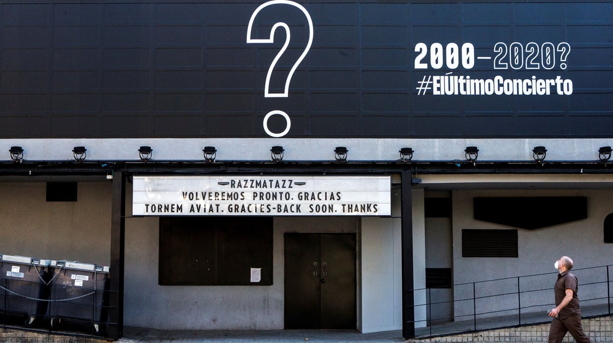 Entrada de la sala Razzmatazz en Barcelona