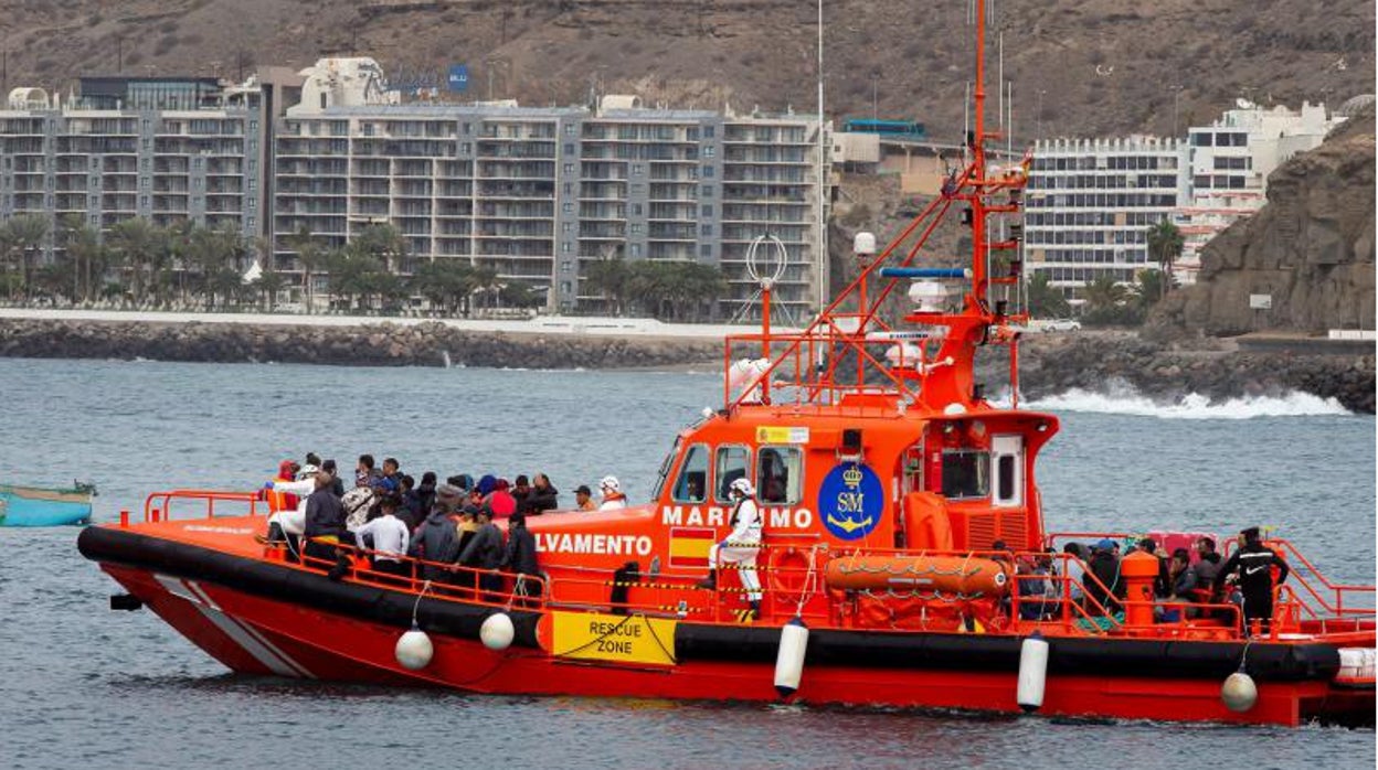 Una de las embarcaciones de Salvamento Marítimo operativas ahora en Canarias
