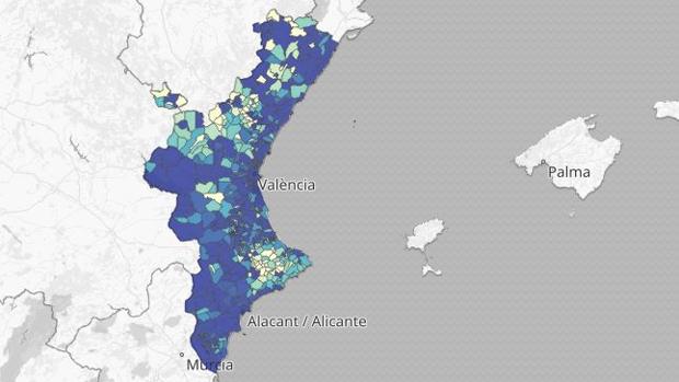 Medidas Navidad en Valencia: mapa y listado de los municipios libres de coronavirus