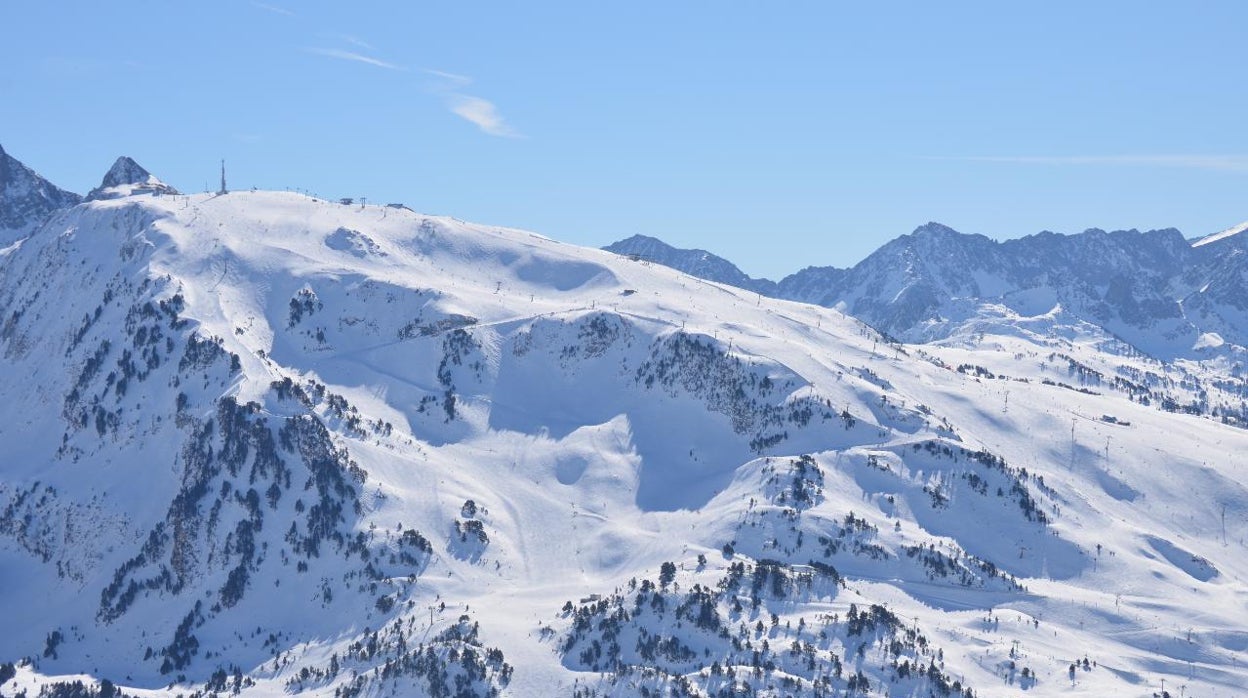 Una de las áreas de esquí de Baqueira-Beret