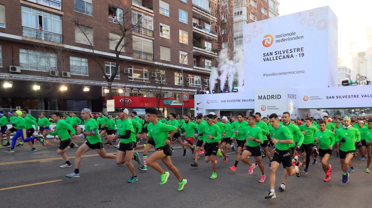 Salida de la carrera popular de la San Silvestre Vallecana, el año pasado