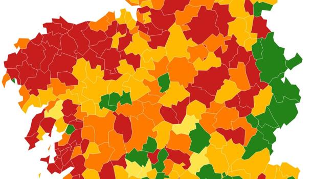 Coronavirus Galicia: estos son los concellos y municipios con mayor incidencia acumulada y nuevos casos