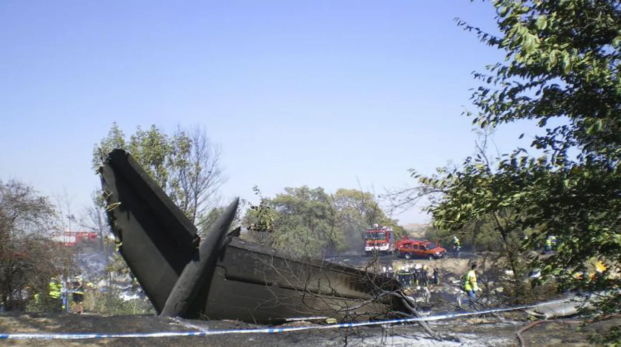 El avión de Spanair siniestrado en agosto de 2008