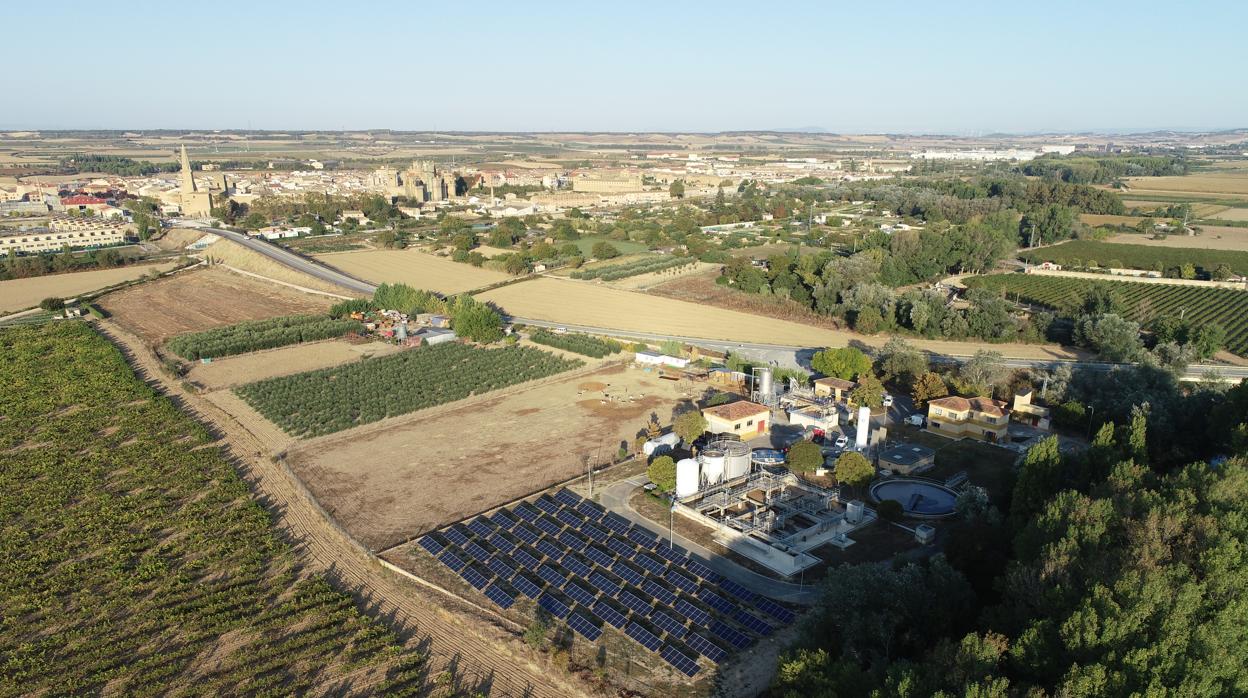 Instalación fotovoltaica en la depuradora de Tafalla-Olite