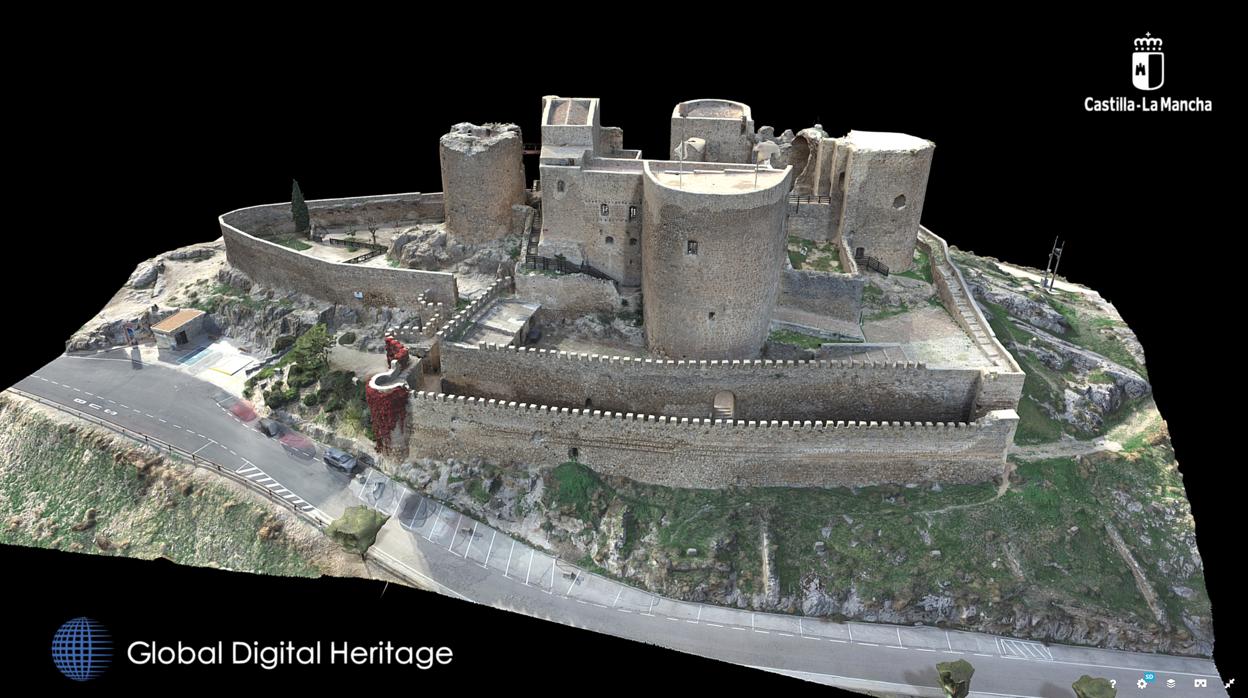 Castillo de Consuegra en 3D