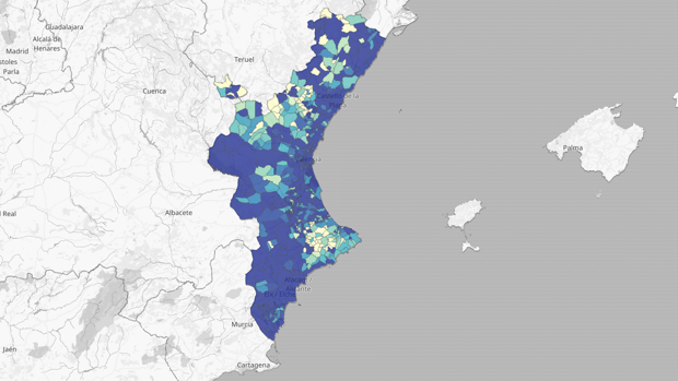 Coronavirus y restricciones en Valencia: mapa y listado de los municipios sin contagios ni muertos durante la pandemia