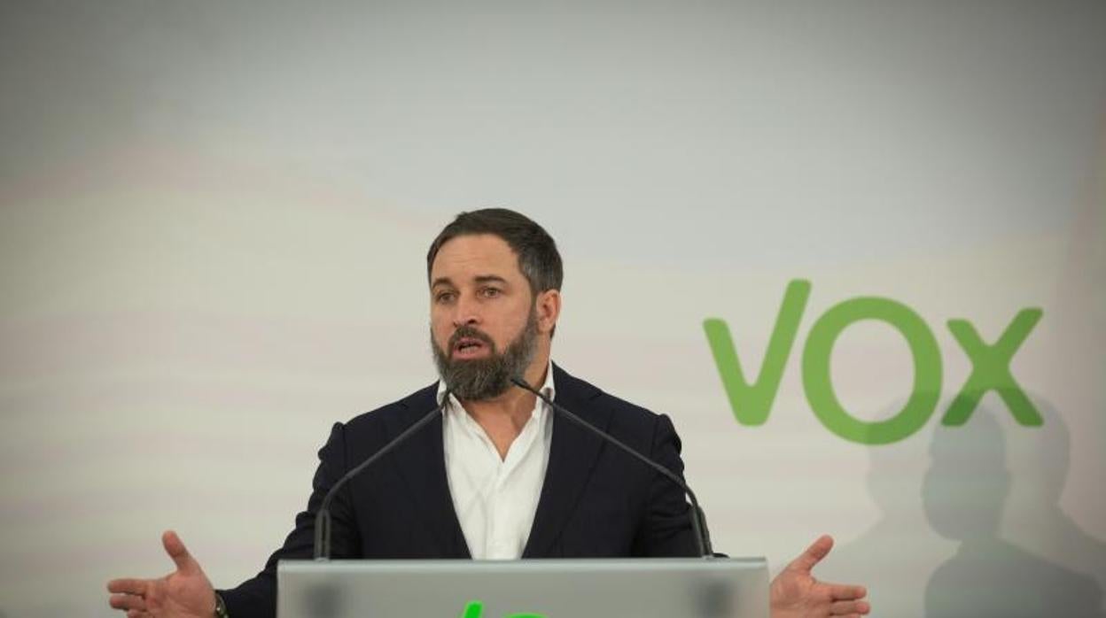 El presidente de Vox, Santiago Abascal, en imagen d archivo