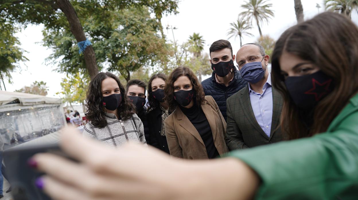 La presidenta madrileña Díaz Ayuso, durante un reciente viaje a Barcelona