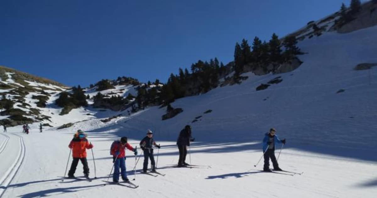 Imagen de la Campaña de Esquí de Fondo en las pistas de Larra-Belagua en años anteriores.