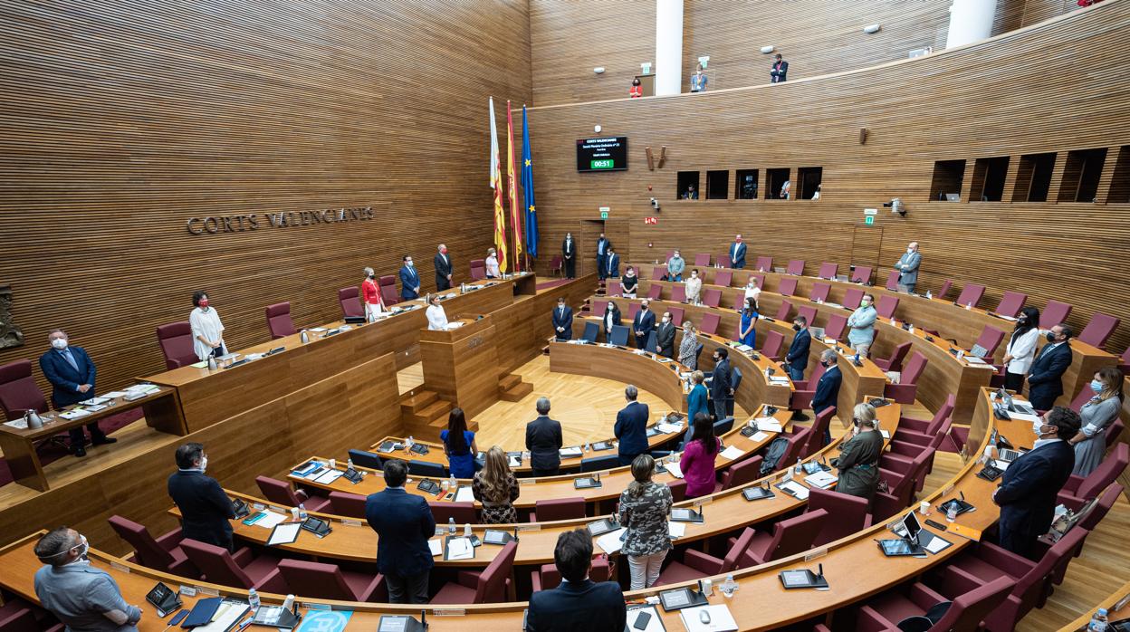 Imagen de archivo de un pleno de las Cortes Valencianas