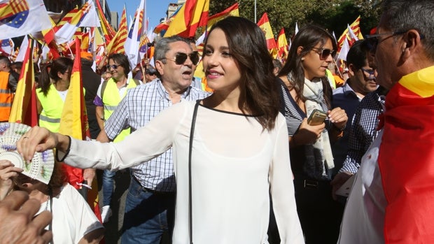 Inés Arrimadas estará este domingo en Barcelona reivindicando la Constitución