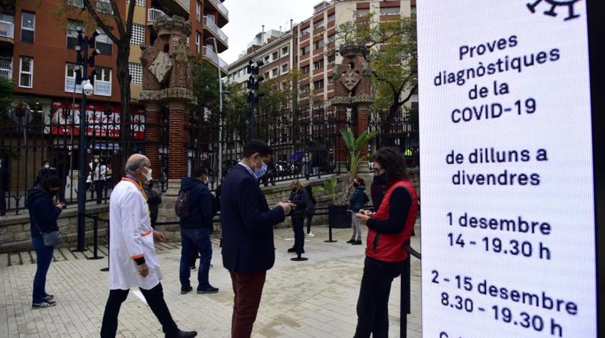 Punto de cribado intensivo la pasada semana en el Hospital de Sant Pau