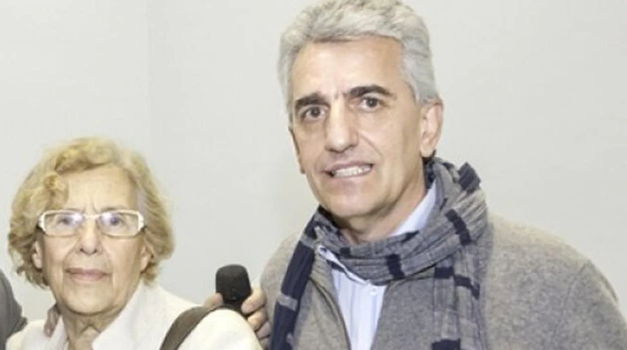 La exalcaldesa Manuela Carmena con Luis Nieto