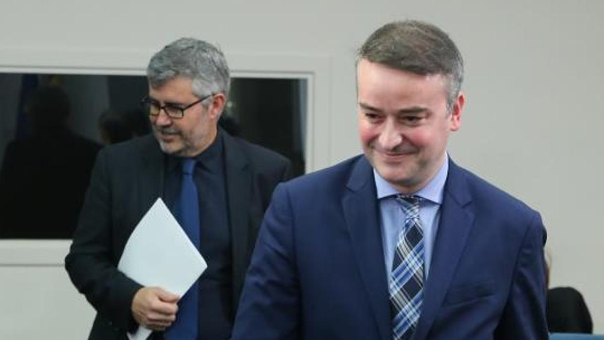 Iván Redondo (en primer plano), en una imagen de archivo tomada en La Moncloa