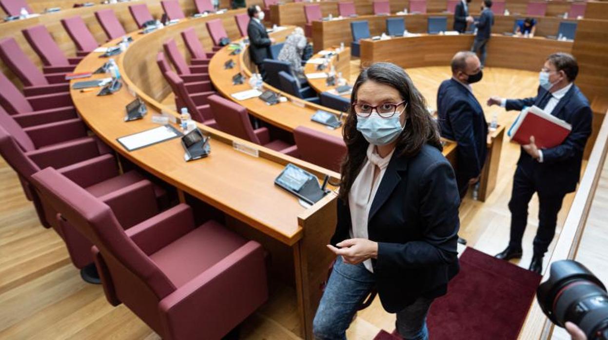 Mónica Oltra, en les Corts Valencianes