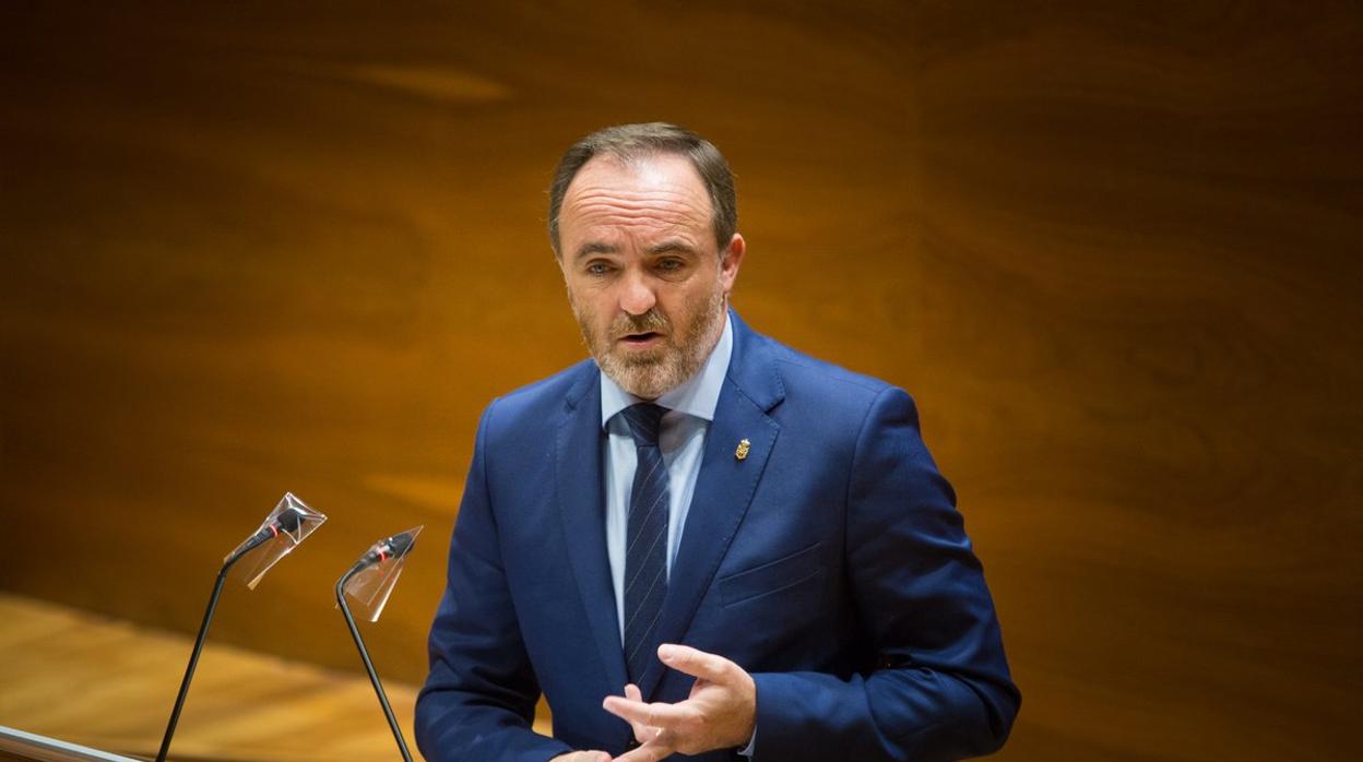 Javier Esparza Abaurrea, presidente de UPN y portavoz de Navarra Suma.