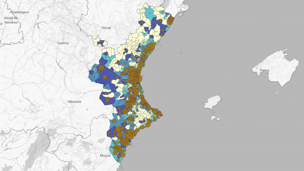 Medidas Navidad en Valencia: mapa y listado de los diez municipios con más casos de coronavirus en los últimos días