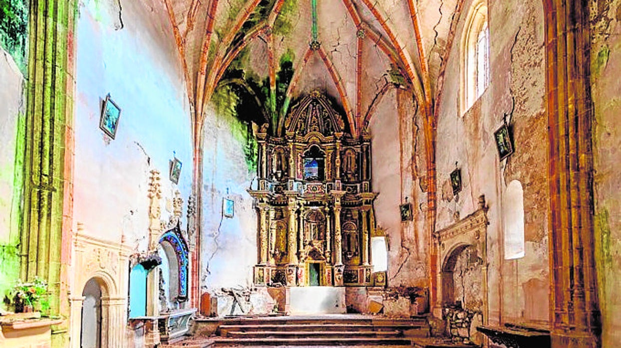 Estado del interior del templo